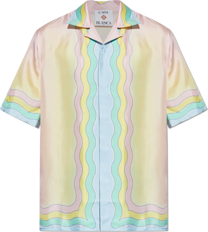 Casablanca Silk Short-sleeve Shirt  - Multicolour