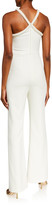 Thumbnail for your product : LIKELY Ashland Beaded Pearl Trim X Halter Jumpsuit