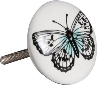 Taj Hotel Handpainted Mushroom Knob