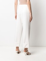 Thumbnail for your product : Sara Battaglia Wide-Leg Cropped Trousers