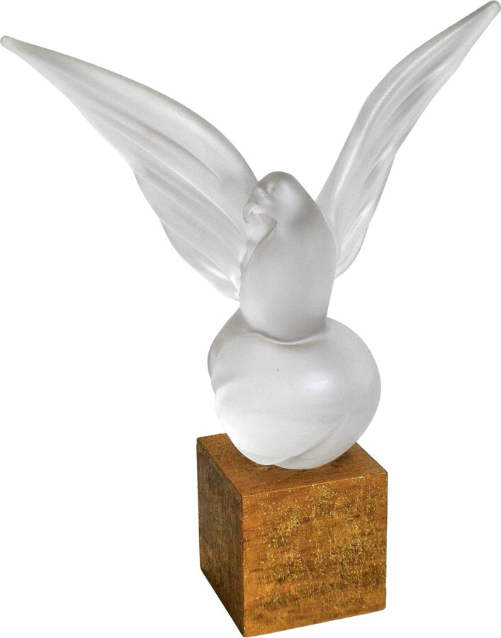 René Lalique Exquisite Frosted Crystal Dove Figurine: A Symbol Of Elegance And Serenity