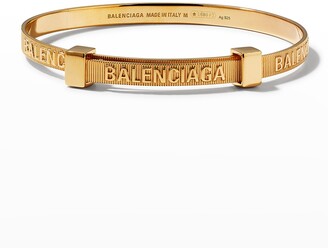 Balenciaga Force Striped Bracelet, Gold - ShopStyle