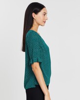 Thumbnail for your product : Atmos & Here Atmos&Here - Women's Green Workwear Tops - Shelby Top - Size 10 at The Iconic