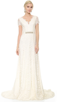 Thumbnail for your product : Theia Louise Gown with Belt