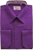 Thumbnail for your product : Berlioni BDSS-RYL-20-36-1 Men's Solid Dress Shirt 20" Neck x 36-37" Sleeve Royal