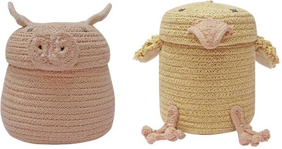 Lorena Canals Set of 2 Mini Baskets