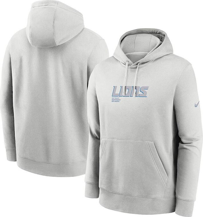 Men's Nike Gray Detroit Lions Edge Pack French Terry Club Pullover Hoodie