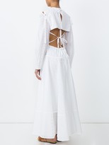 Thumbnail for your product : Calvin Klein Embroidered Peasant Dress White