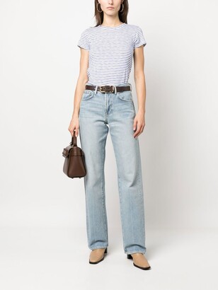 7 For All Mankind Mid-Rise Wide-Leg Jeans
