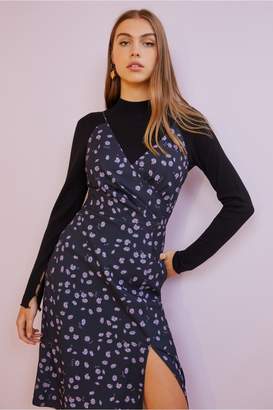 Finders Keepers MAE DRESS navy daisy
