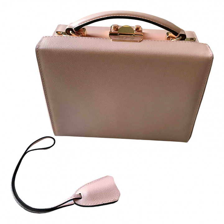 Mark Cross Grace Pink Leather Handbags