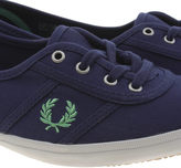 Thumbnail for your product : Fred Perry Womens Navy & Pl Blue Aubrey Twill Trainers