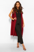Thumbnail for your product : boohoo Sleeveless Shoulder Pad Duster