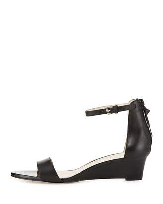 Cole Haan Adderly Grand Leather Low-Wedge Sandal, Black