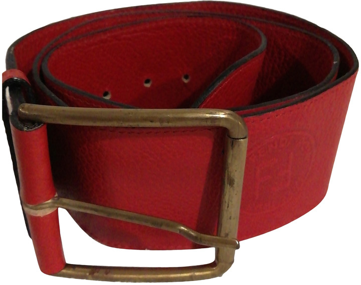 red fendi belt