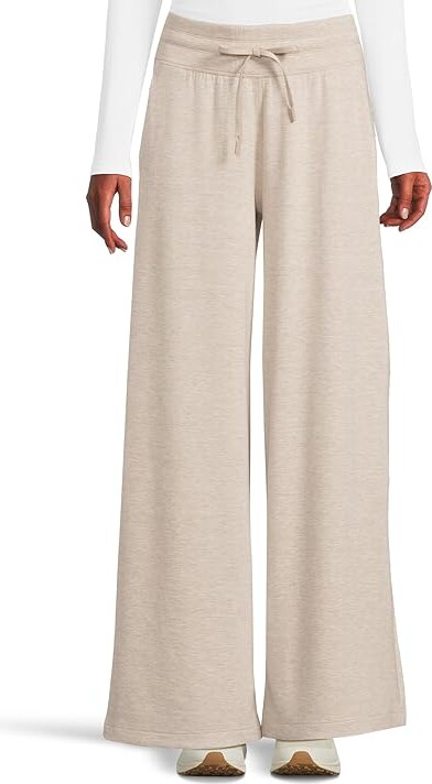 Travis Mathew Skyloft Soft Wide Leg Pants Women's Clothing Heather Savannah Tan : XL 30.5, Elastane/Polyester/Viscose