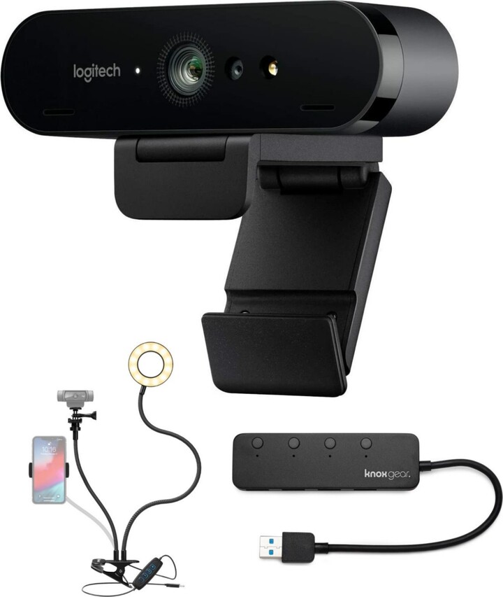 Logitech Brio Ultra Hd Webcam With Knox Gear Selfie Ring Light - ShopStyle  Blenders & Juicers