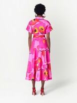 Thumbnail for your product : Carolina Herrera Floral-Print Midi Dress