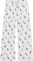 Thumbnail for your product : Baum und Pferdgarten Nethe Printed Cotton-blend Poplin Wide-leg Pants