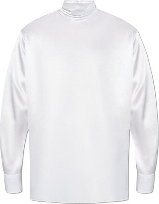 Dolce & Gabbana Satin Turtleneck Shirt