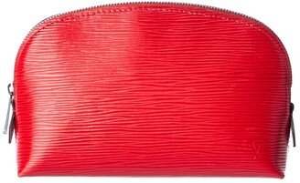 Louis Vuitton Red Epi Leather Cosmetic Pouch (Authentic Pre-Owned