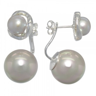 Melina Vario Duo Stud Earrings-Combination of Pearl 925 Silver 1500256