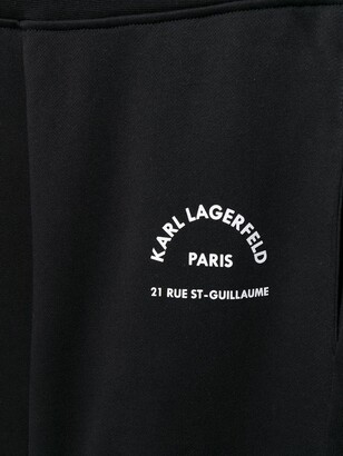 Karl Lagerfeld Paris Address logo track pants