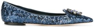 Dolce & Gabbana Bellucci slippers - women - Leather/Polyester - 36.5