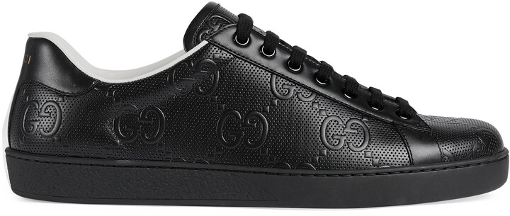 gucci embossed sneakers