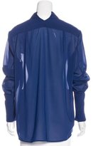 Thumbnail for your product : Theyskens' Theory Long Sleeve Button-Up Top