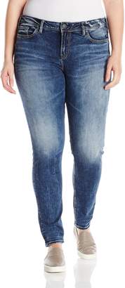 Silver Jeans Co. Women's Plus Size Suki High Rise Super Skinny Jean