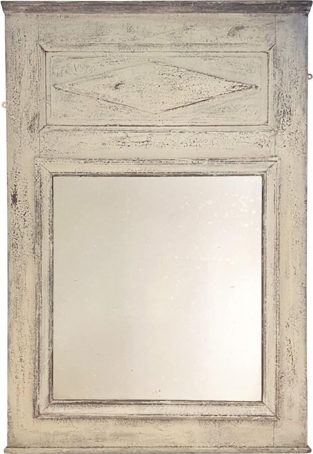 1stDibs French 19th Century Painted Mirror With Original Plate