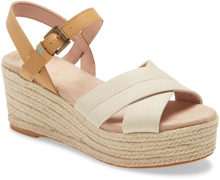 toms women's sienna espadrille wedge sandal