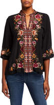 Thumbnail for your product : Johnny Was Nepal Embroidered Effortless Swing Blouse