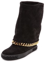 Thumbnail for your product : Casadei Hidden Wedge Fold Over Boots