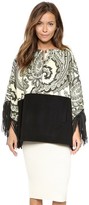 Thumbnail for your product : Just Cavalli Fringe Poncho