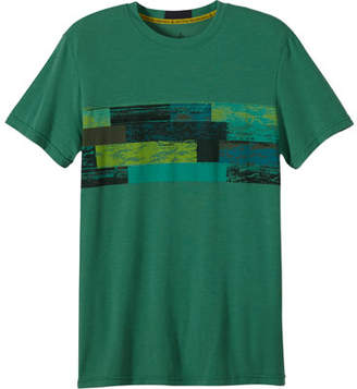 Prana Men's Printed Ridge Tech T-Shirt - Dusty Pine Graphic T Shirts