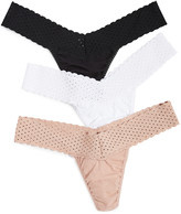 Thumbnail for your product : Hanky Panky Cotton Low Rise Thong 3 Pack