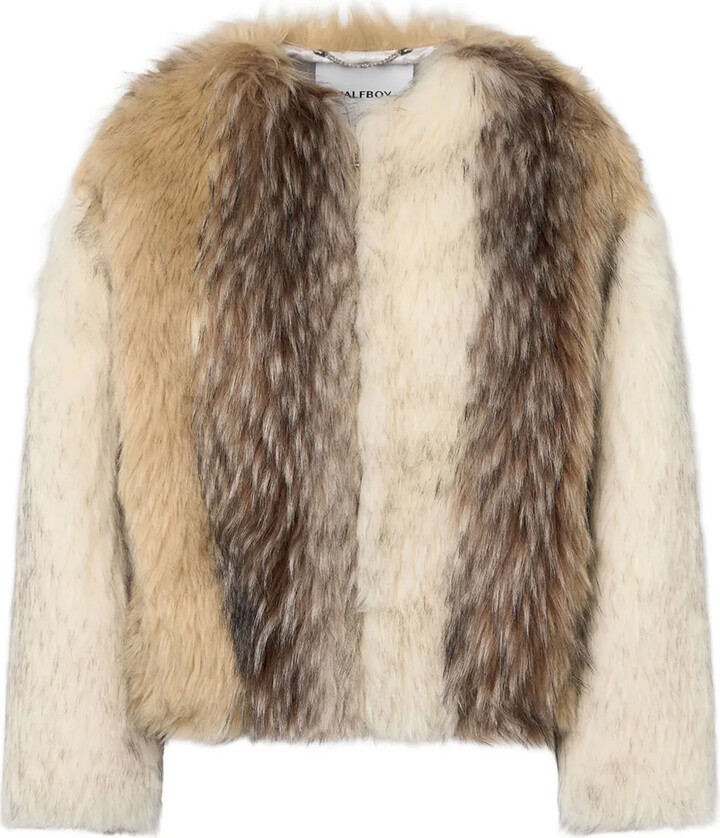 Halfboy Long-Sleeve Faux-Fur Jacket