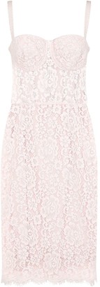 Dolce & Gabbana Floral Lace Bustier Dress