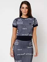 Thumbnail for your product : adidas New Womens Tubular Graphic T Shirt In Ink Tops & T Shirts Athletics