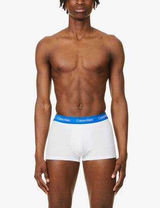 Calvin Klein Low-rise stretch-cotton trunks pack of three