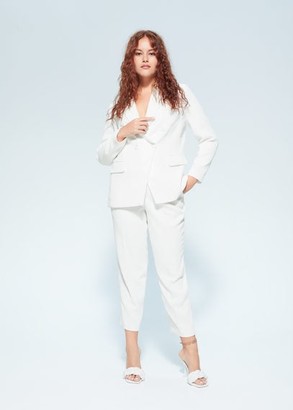 plus size white suits