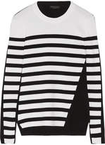 Thumbnail for your product : Rag & Bone Cecilee Striped Merino Wool-blend And Stretch-knit Sweater