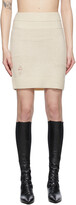 Thumbnail for your product : Helmut Lang Beige Distressed Miniskirt