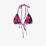 Thumbnail for your product : Louisa Ballou Floral print triangle bikini top