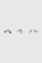 Thumbnail for your product : Wallis Silver Multipack Swarovski Crystal Stud Earrings