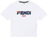 Thumbnail for your product : Fendi Kids MANIA cotton T-shirt