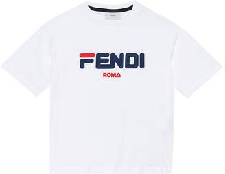Fendi Kids MANIA cotton T-shirt