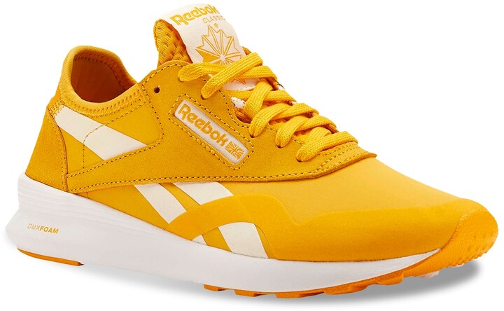 yellow reebok classics